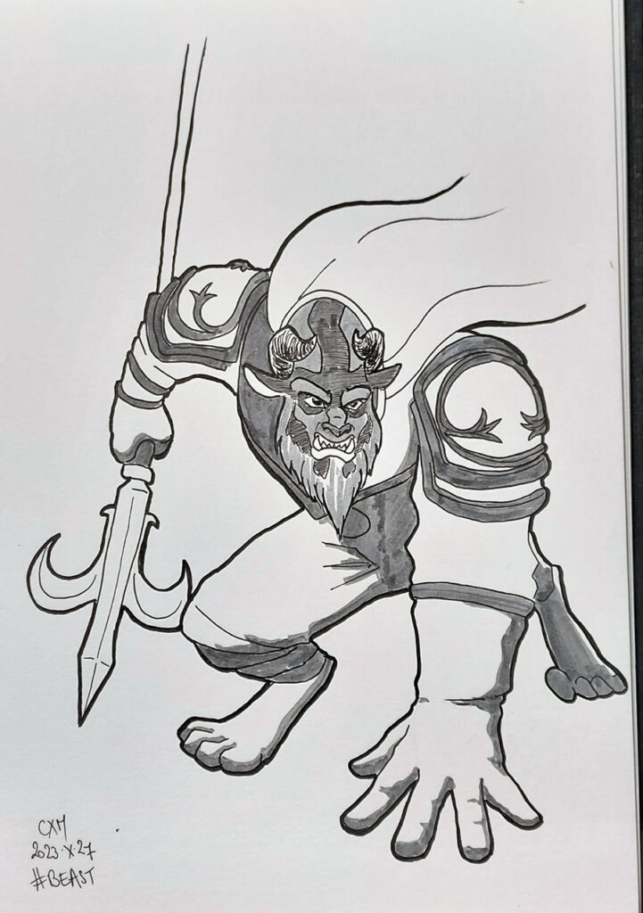 La Bête de la belle et la bête version Disney