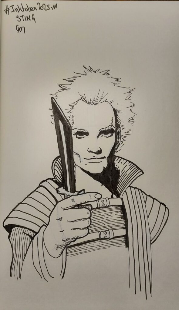 Dessin de Sting dans son rôle de Dune