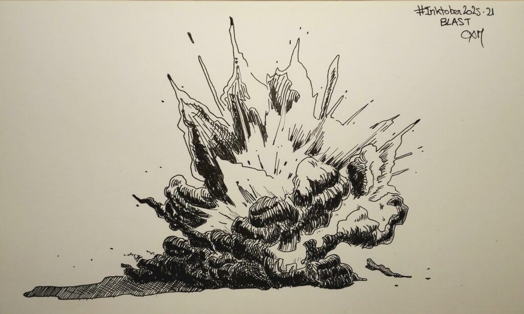 Dessin d’une explosion
