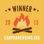 Camp NaNo winner badge 2013