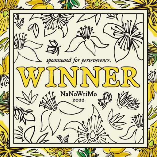 NaNoWriMo winner badge 2022